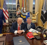 Rep. Mark Harris with President Trump